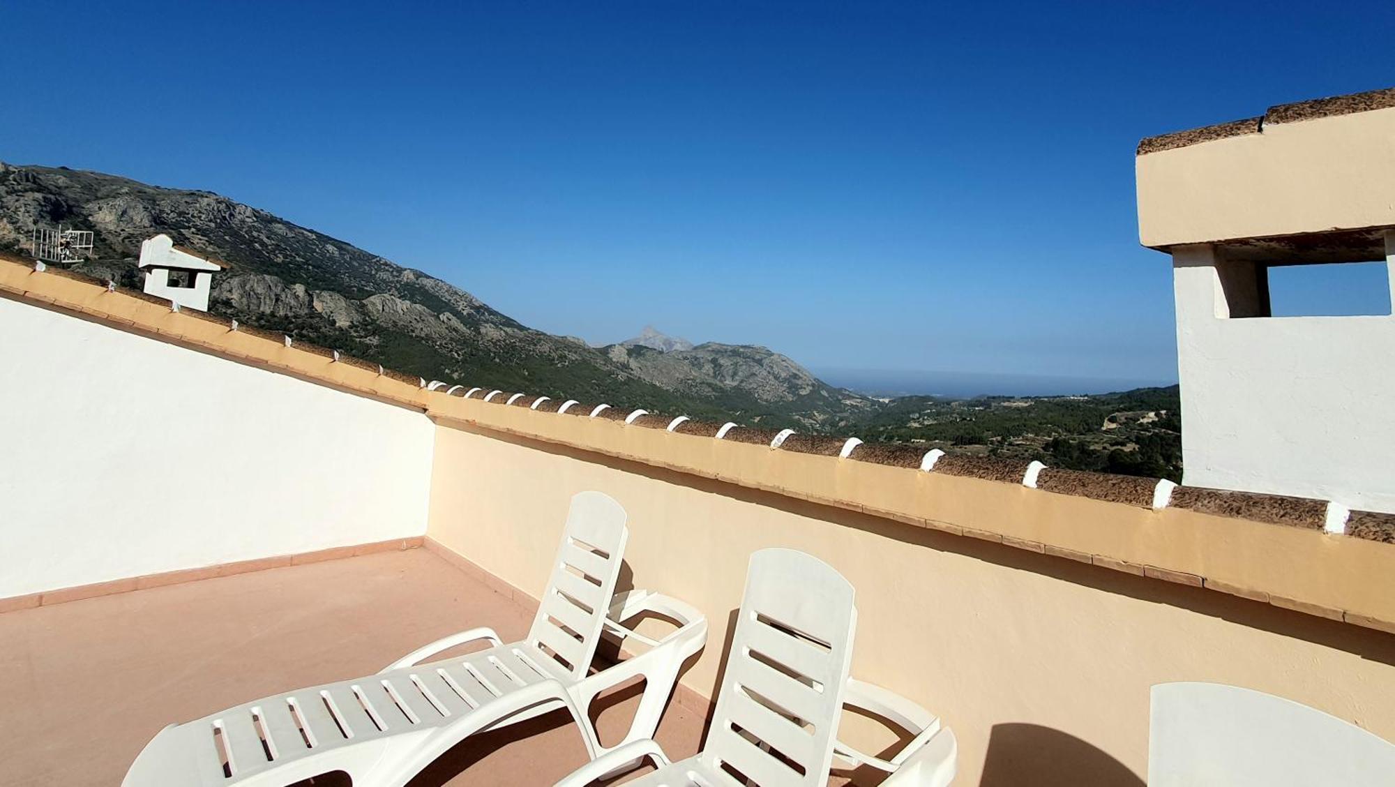 Atico Guadalest Rooftop Apartment With 360º Views And Art Exterior foto