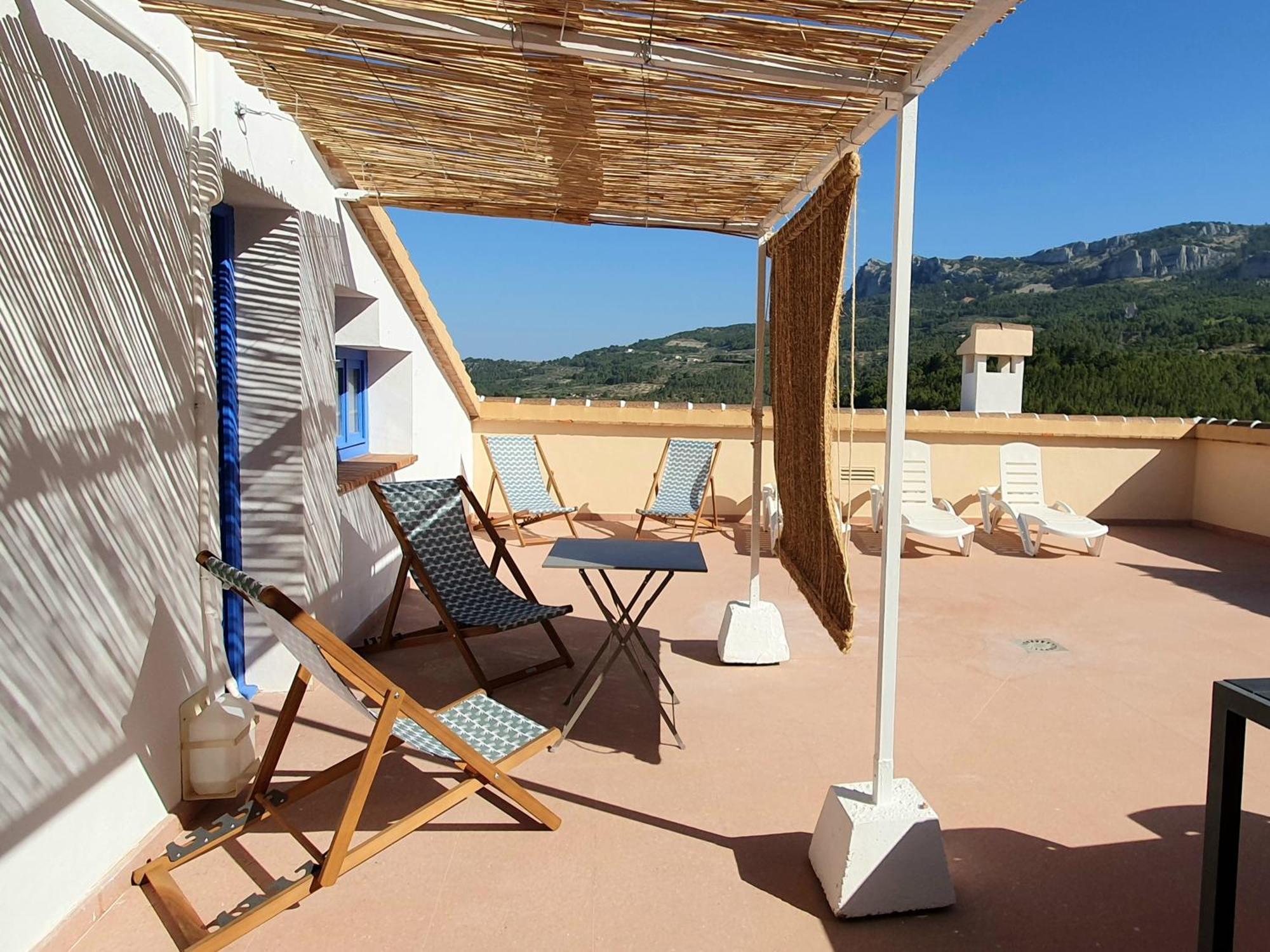 Atico Guadalest Rooftop Apartment With 360º Views And Art Exterior foto
